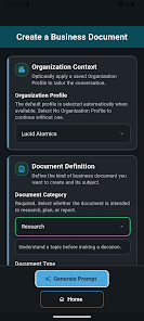 Create a Business Document screen in Document Continuum