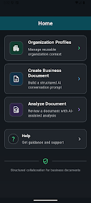 Document Continuum home screen