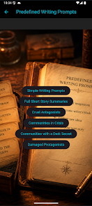 Plotenra predefined writing prompt categories